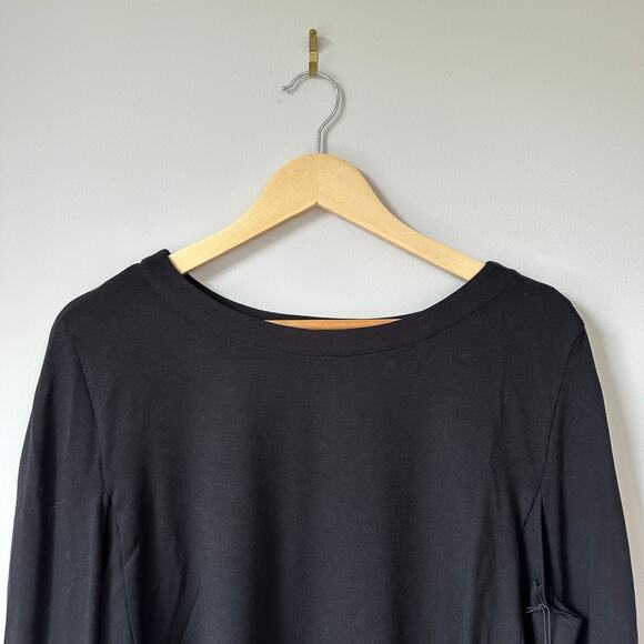 Kal Rieman Cape Sweatshirt Boat Neck Pullover Black L NWT - Picture 4 of 10